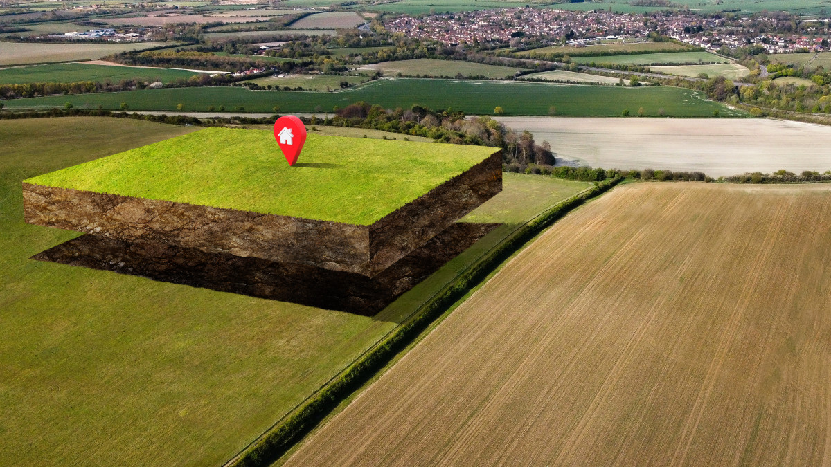 plan d'un terrain constructible